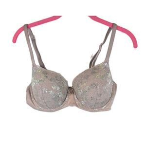 Victoria's Secret Bra Sz: 38C Body by Victoria Perfect Shape Light Pink Lace